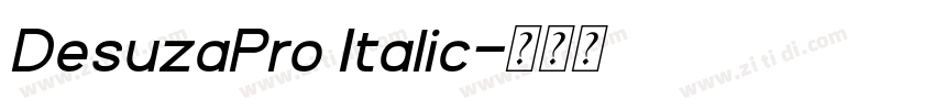 DesuzaPro Italic字体转换